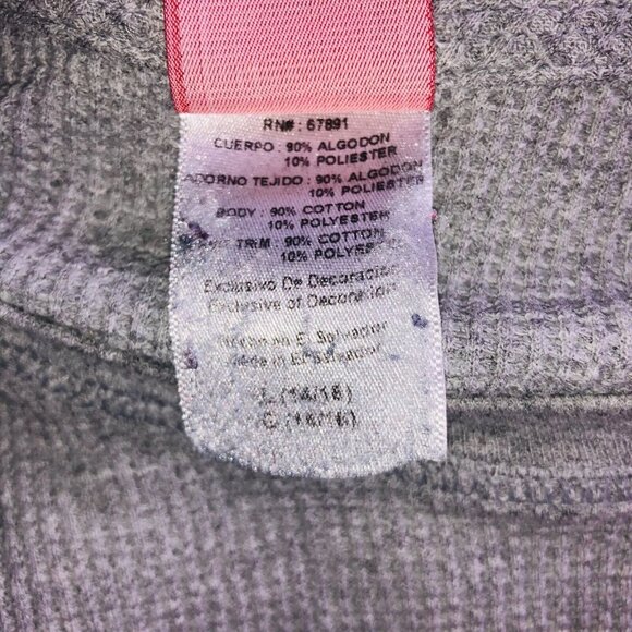 Vintage NFL New England Patriots Thermal Shirt Womens L Gray Long Sleeve - Picture 8 of 8